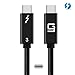 GodSpin USB-C to USB-C Cable (40Gbps) SuperSpeed [Certified] USB4 to USB Type-C, 100W Power (USB 3.1 & 3.2 Compatible) Nylon Braided, Dual 4k or Single 5k @60hz Display (1.6ft/40Gbps)