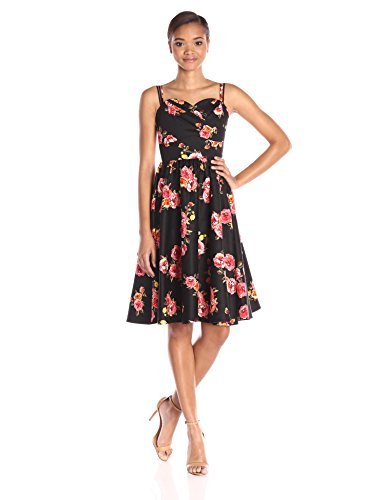 Black/Pink Flower Print 
