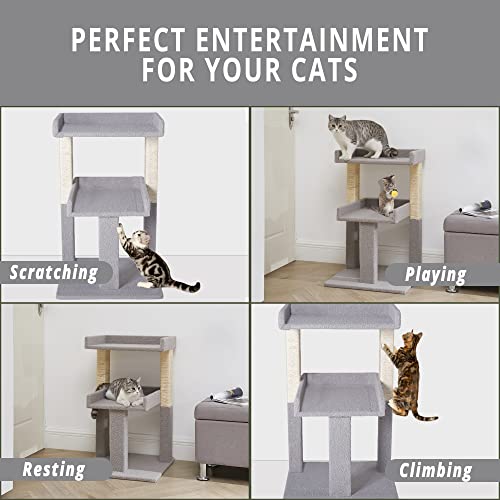 Naomi Home LuLu Cat Tree for Large Cats, Cat Tower for Large Cats, Cat