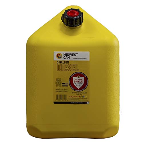 QuickFlow Spout Midwest Can Company 8610 5 Gallon Diesel Can Fuel