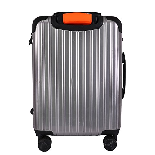 Careteilly Neoprene Luggage Handle Wraps Fluorescent Orange Neoprene Luggage identifiers Handle Wraps Padded Luggage Wrap Handle Travel Gift Handle Grip Wrap