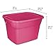 Case of 8 Sterilite 18 Gallon Tote Box In Fuchsia Burst
