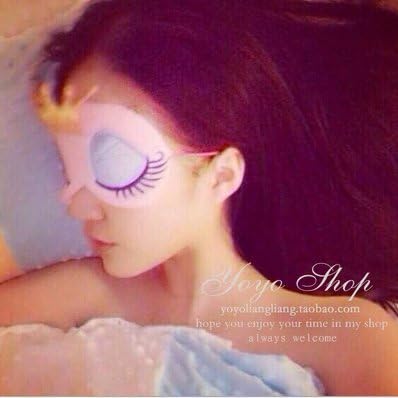 Cute Sleeping Beauty Cartoon Eye Mask & Blindfold for Kid's Sweet Dreams Pink