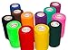 3 Inch Vet Wrap Tape Bulk (Assorted Colors) (Pack of 12) Self Adhesive Adherent Adhering Flex Bandage Grip Roll for Dog Cat Pet Horse