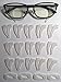 Keepons 20 PAIRS Superstretch White Prevent Eyeglass Slipping Anti Slip Anti Slide Eyewear Sunglasses Spectacles Glasses Temple Tips Sports Ear Hooks Sleeves Retainer
