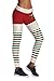 Pink Queen Women's Chic Ugly Santa Christmas Leggings Funny Costume Tights