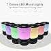 CAIDROX Car Diffuser Essential Oil Diffuser Air Refresher with Dual USB Car Charger Adapter, Ultrasonic Aromatherapy Diffusers with 7 Colorful LED lights for Car Office Desk Travel Homethumb 1