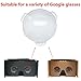 Biconvex Lens Set, Pop-Tech Optical Glass Lens Bi-Convex 34mm Diameter 45mm Focal Length Lenses for Google Cardboard VR