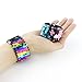 HEHALI 12pcs Mermaid Slap Bracelet 2 Colors Reversible Charm Bracelets Magic Sequins Flip Wristband Bracelets for Birthday Party Favors