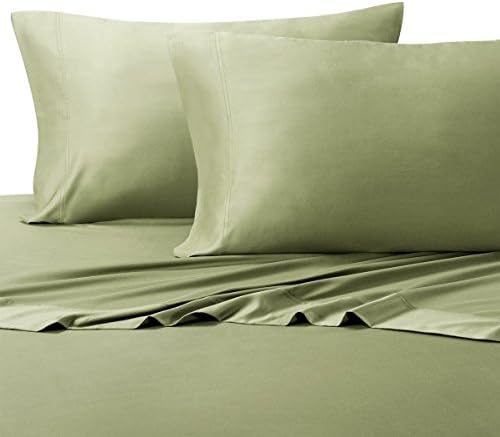 TENCEL EUCALYPTUS ABRIPEDIC SOFT &amp; COOL SHEETS Luxurious &amp; Breathable made from Sustainable 100% Tencel Fiber from Eucalyptus Trees, fits up to 18" deep Mattress (Sage, King)