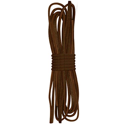SafetyCare Genuine Leather Boot & Shoe Laces - Dark Brown