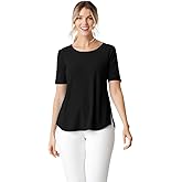 Sympli Womens Go to Classic T Relax Top with Short Sleeve