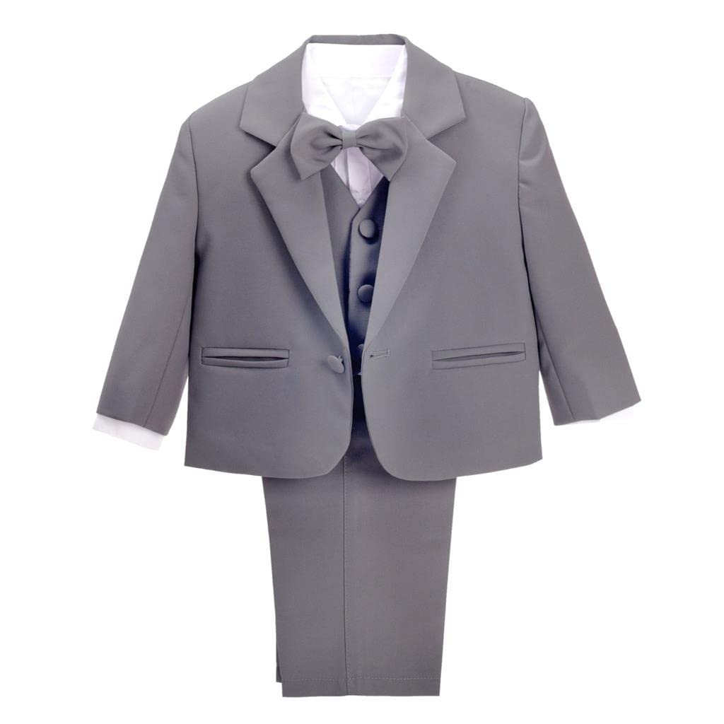 Dressy Daisy Toddler Boy' 5 Pcs Set Formal Tuxedo