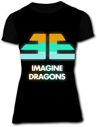 Women's Dragons_Imagine_Logo Customized Short Sleeve T Shirt Tee For Women XL