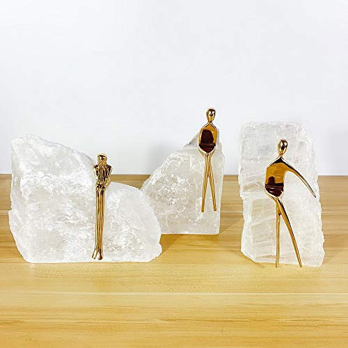 MQW Study Desk Cabinet Character Crystal Stone Decoration Office Sofa Background Wine Cabinet Home Decoration Furnishing 24 7 21CM Delicate and Beautiful (Size : 24721CM)