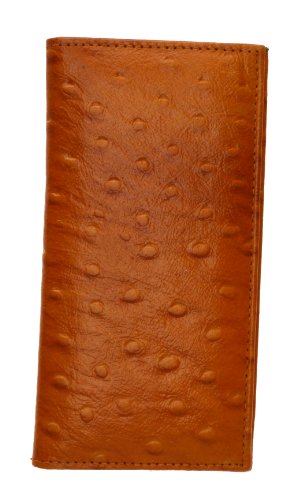 Marshal Genuine Leather New Checkbook Covers Case Wallet #156OS (Tan)