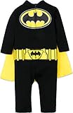 Warner Bros. Batman & Superman Baby Boys' Costume Coveralls with Cape
