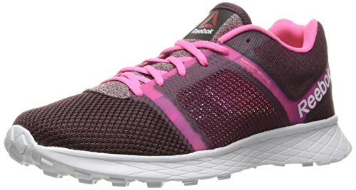 Reebok Women's Sublite Speedpak Mtm Walking Shoe, Mystic Maroon/Poison Pink/White, 8 M US