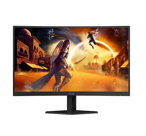 Aoc C27G2Z3 Gaming Monitor Rear Panel Showing Connectivity Options And Stand Mechanism