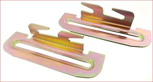 Tech Team Head and Foot Board Hook Set, Attach a Headboard and Footboard to a Metal Bed Frame, Set of 4, Hardware Included