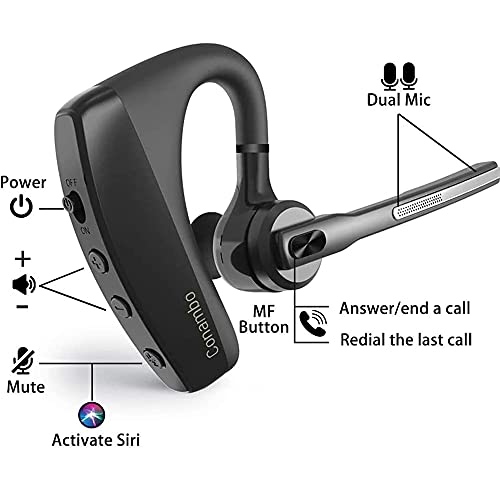 Conambo Bluetooth Headset 5.1, aptX HD 16 Hrs Talktime Bluetooth