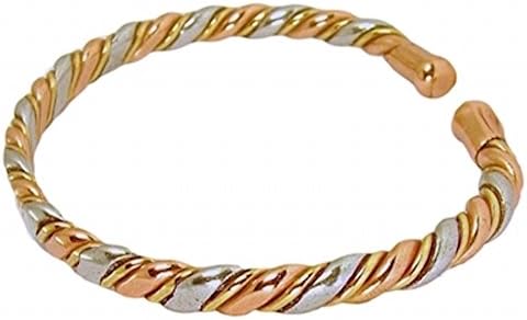 Womens Solid Copper Magnetic Bracelet Rose with Gift Box
