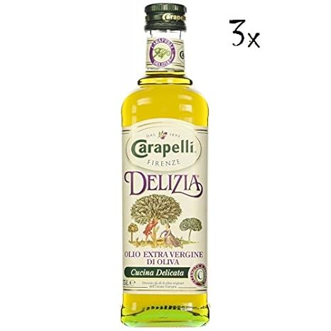 3x Carapelli Delizia Extra Natives Olivenöl 0.75L olio extravergine nativ oliva