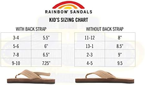 Rainbow flip flop size chart Clearance