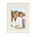 DesignOvation Kieva Solid Wood Picture Frames, Distressed Soft White 4x6, Pack of 6