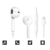Fineworld Lightning Earphones, Earphones, With Microphone Earbuds Stereo Headphones and Noise Isolating headset Made for iPhone 7/7 Plus iPhone8/8Plus /iPhone X Earphones. [White]