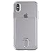 iPhone X Case, Maxonor Slim & Strong Clear Plating TPU Gel Shockproof Case Cover for iPhone X with Card Holder (Transparent)