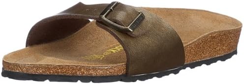 Birkenstock Sandals ''Madrid'' from Birko-Flor in Golden Brown 41.0 EU N