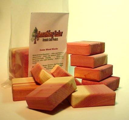 24 Cedar Wood Blocks - Moth Repellent