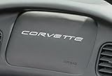 Corvette Passenger Air Bag Lettering : 1997-2004 C5 & Z06 (Silver Metallic)