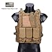 Hannah fit Tactical Molle Airsoft Vest Paintball Combat Soft Vest Tan …