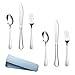 Silverware Set - 6 Piece Cutlery Set Serve for 2, Healthy Flatware Set Stainless Steel Utensils Mirror Polishing Forks Spoons Knives Set, Dishwasher Safe and Easy Washing