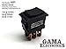GAMA Electronics Mini 3 Position Double Pole Momentary On-Off-Momentary On Rocker Switch DPDT