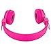 Folding Stereo Wired Headphones for Kids,Girls Headphones,Boys Headphone,in-line Microphone Remote Control Adjustable Over Ear Headphone Kids Headsets with Soft Earpads for Cellphones (Pink)