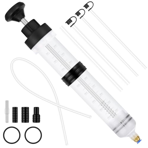 Flintronic Oil Suction Syringe 500 CC, Liquid Extractor Pump, Car Oil Extractor with Non-Slip Sleeve, Manual Acei-te Pump, for Extracting and Injection Acei-te and Liquids