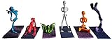 Spooky Bendy Yoga Skelly Set of 6 Skellys on 6 Mats