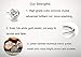 ISAACSONG.DESIGN Rose Gold Silver Tone Cuff Bangle Bracelet Zirconia Crystal Stone Jewelry for Women (white gold)
