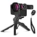 Phone Camera Lens Pro - ANGFLY Super Wide Angle & Macro Lens Lens with Flexible Phone Tripod and Remote Shutter,Clip-On Cell Phone Camera Lenses for iPhone, Android, Samsung Mobile Phones and Tablets primary
