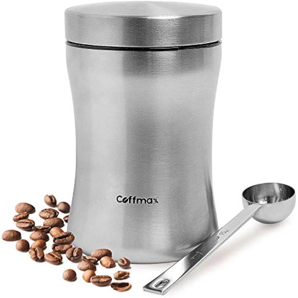 Deluxe Airtight Coffee Storage Canister Keeper With Free Scoop Spoon And EBook eBay