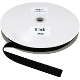 DuraGrip&reg; Brand - 1" Black Loop Sew-On | Loop Side Only, Hook Side Sold Separately
