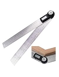 360 grados 600 mm 60 cm (23 5 8 pulg.) Regla de ángulo digital Buscador de medidores de ángulo Medidor Transportador Mida la escala métrica e imperial para automóviles, herramientas, construcciones, canotaje, carpintería y maquinado