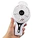 EMDMAK Mini Handheld Cooling USB Misting Fan with Rechargeable Battery for Home Office and Travel (White)