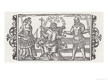 Three Gods: Frigga,Thor and Odin