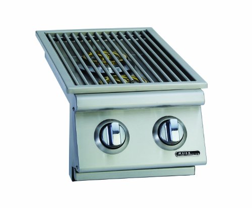 Bull Outdoor Products 30008 Liquid Propane Slid-In Double Side Burner, Front and Back Design