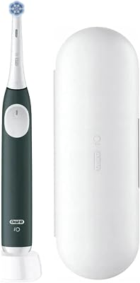 iO Series 2 - Cepillo de dientes eléctrico, 1 cepillo, 3 modos de cepillado para el cuidado dental, tecnología magnética, estuche de viaje, diseñado por marrón, verde bosque