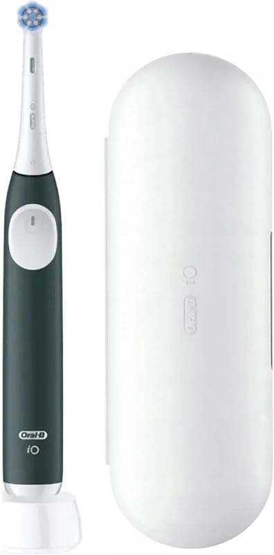 iO Series 2 - Cepillo de dientes eléctrico, 1 cepillo, 3 modos de cepillado para el cuidado dental, tecnología magnética, estuche de viaje, diseñado por marrón, verde bosque